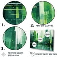 thumbnail image 3 of Designart "Verdant Vertical Cityscape" Skyscrapers Canvas Art Print, 3 of 7