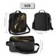 thumbnail image 2 of Disketp Black And Gold Fire Dragon Bolsa Térmica Estampada para Almuerzo, Lonchera para Hombres y Mujeres Adultos, 2 of 7