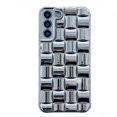 thumbnail image 1 of Woven Pattern TPu Leather Electroplated Silicone Case Compatible With Samsung Galaxy S24 Ultra, Slim Shockproof Case With Camera Protection, 1 of 5