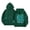 Green, variant on Womens Sea Turtle Hoodie Ocean Graphic Back Print Sweatshirts Long Sleeve Drawstring Hood Beach Pullover Top Red S