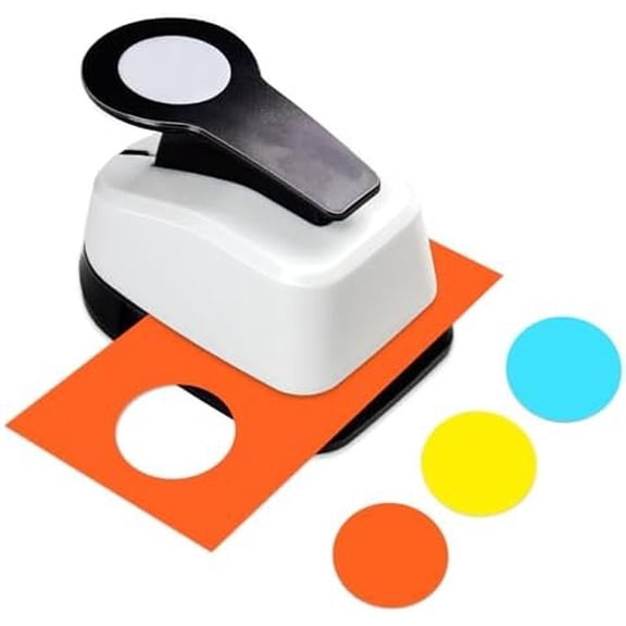Circle Punch, Hole Puncher for Crafts, Paper Punches for Crafting, 1 inch Circle Hole Punch, Crafts Punches, Round Puncher