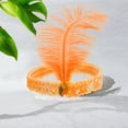 thumbnail image 6 of Unique Bargains Elegant Feathers Faux Diamond Headbands Orange, 6 of 6