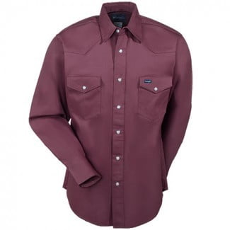 Long-Sleeve Firm Finish Shirt,Red Oxide 