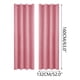 thumbnail image 3 of Cortinas opacas (1 unidad), paneles de cortina con aislamiento térmico, tela que bloquea la luz y protege del sol, con ojales, para sala de estar o dormitorio (rosa)., 3 of 8