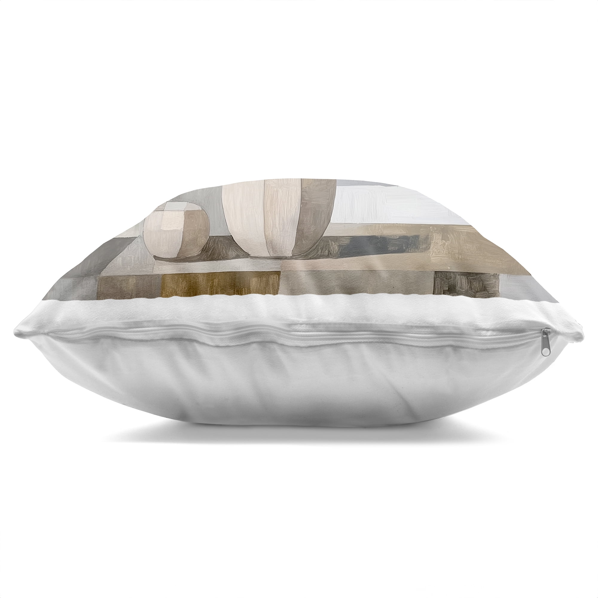 Stupell Industries Muted Pastel Poppies in Cubism Decorative Printed Throw Pillow, design by Heidi Kuntz, 18 x 7 x 18
