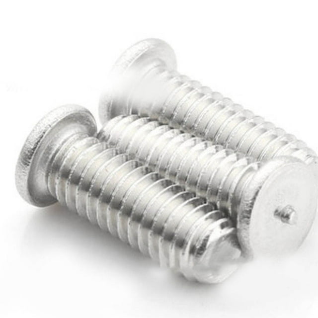 OULII 100Pack Welding Stud Silver Copper Coated Automotive Tools Mechanic Projects