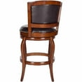 thumbnail image 3 of SAFAVIEH Pasquale Industrial Swivel Bar Stool with Footrest, Walnut/Brown, 3 of 3