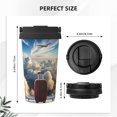 thumbnail image 3 of Logiee Sunset Airplane Travel View Print Stainless Steel Coffee Tumbler, Travel Coffee Mug, Insulated Coffee Mug with Lid, Spill Proof Coffee Cup, Portable Thermal Mug, 3 of 8