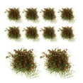 thumbnail image 4 of TISHITA 10Pcs Miniature Grass Tuft Model for Sand Table Trains Railroad Scenery Model Red, 4 of 7