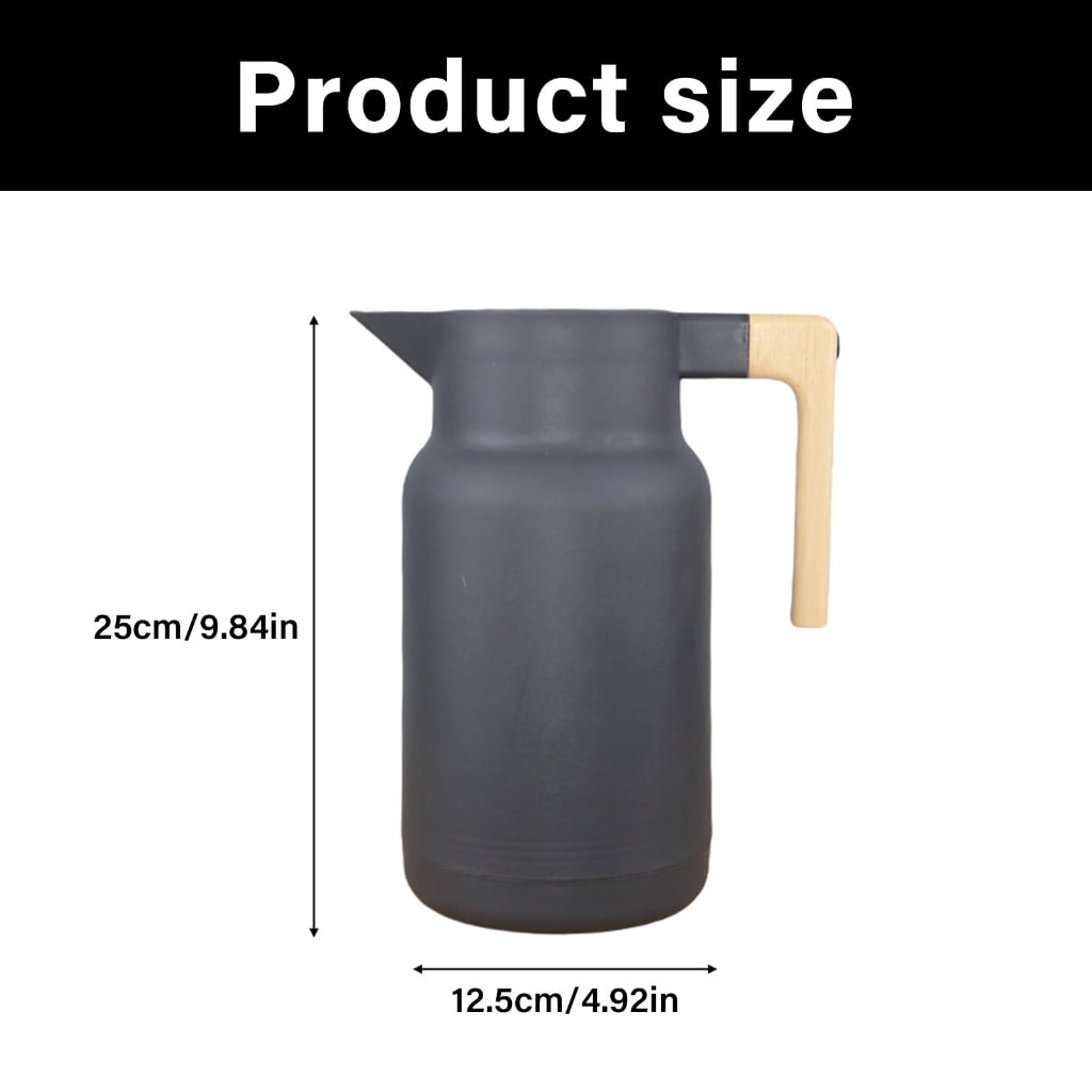 Insulated Water Bottle Heat Resistant Silver Coated Interior 1 Liter Capacity