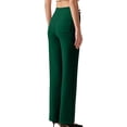 thumbnail image 4 of Noric Women's Stretch Straight Leg Work Yoga Pants Work Business Pockets High-Waisted Gym Trousers, 4 of 6