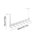 thumbnail image 2 of Over The Door Hooks Door Hanger Hooks for Hanging Bathroom Towel Rack with 6 Cloak Hooks, Space Saving and Easy to Install Durable Over Door Organizer for Bedroom, Dormitory, and Bathroom, 2 of 5
