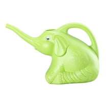 figatia Elephant Watering Can Gardening Tool Long Spout Small Creative Animal Shape Garden Water Can Watering Pot for Patio Courtyard Green