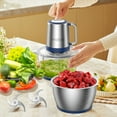 thumbnail image 6 of Powerful 500-Watt Electric Food Processor with Dual 8-Cup Bowls and Two-Speed Control for Efficient Chopping, Grinding, and Meal Preparation, 6 of 11