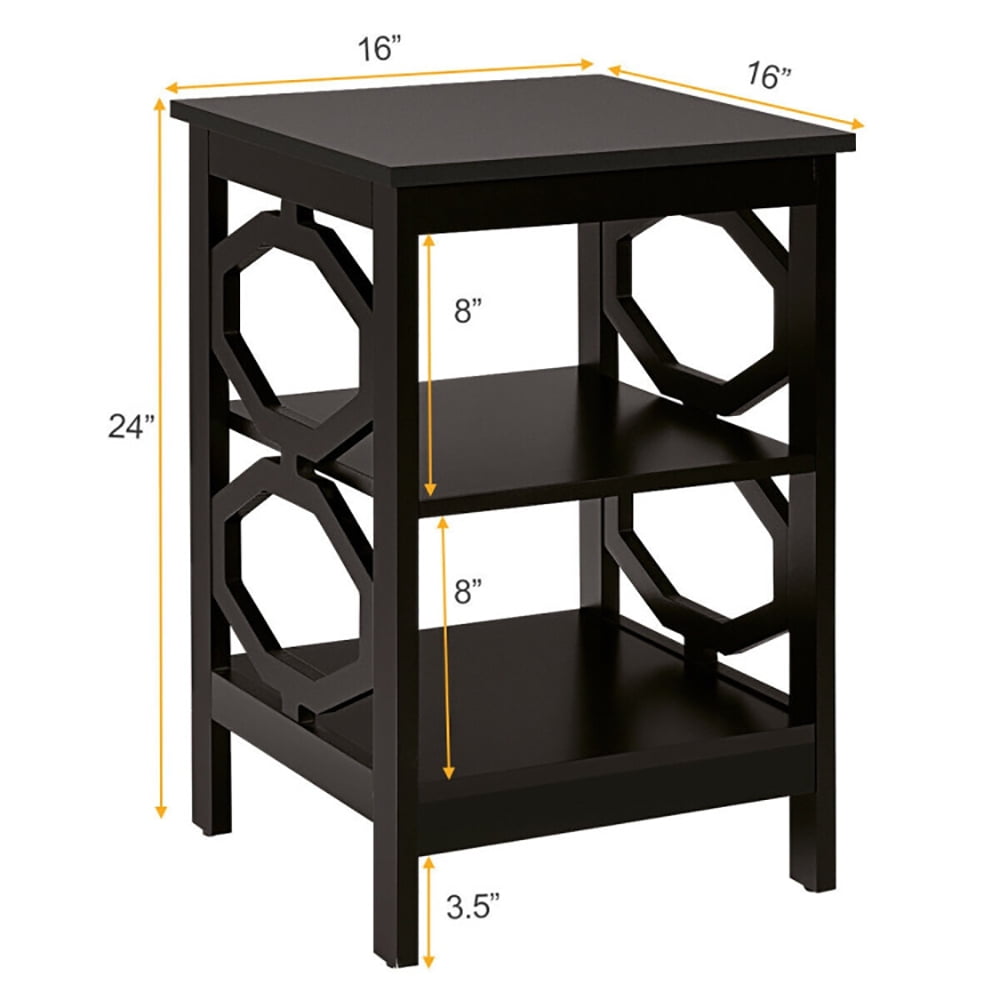 Finihen Side End Table, 3-tier Nightstand Sofa Side End Accent Table, Bed Side Tables, for Living Room, Bedroom, Coffee Finihen Side End Table, 3-tier Nightstand Sofa Side End Accent Table, Bed Side Tables, for Living Room, Bedroom, Coffee