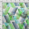 thumbnail image 3 of oneOone Velvet Light Green Fabric Geometrical Lines Sewing Fabric By The Yard Printed Diy Clothing Sewing Supplies 58 Inch Wide, 3 of 4