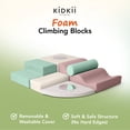 thumbnail image 3 of KIDKII 6 Piece Set Mirror Soft Play Foam Climbing Sensory Blocks Toddler Toy, Pastel, 3 of 8