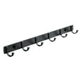 thumbnail image 1 of Aluminum Clothes Coat Robe Wall Mounted Hook Towel Rack Rail , 6 Hooks, 1 of 9