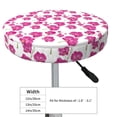 thumbnail image 4 of Daiia Orchids Flowers Stool Covers Round,Round Bar Stool Covers Waterproof Bar Chair Covers Washable Stool Cushion Slipcover for 12-14 Inch Chair-13 inch, 4 of 7