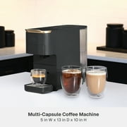 Thyme & Table Universal Single-Serve Coffee and Espresso Maker, Slate Grey