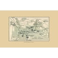 thumbnail image 2 of Swiss Guide 14x10 White Modern Wood Framed Museum Art Print Titled - Lucerne Switzerland Route Plan - Swiss Guide 1917, 2 of 4