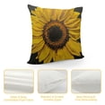 thumbnail image 4 of flower Throw Pillow Covers Yellow Black Decor Pillowcases PolyesterSquare Hidden Zipper Home Cushion Decorative Pillowcase, 4 of 5