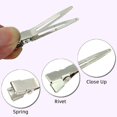 thumbnail image 3 of 50 Pices De Pinces Cheveux Boucls (argent), Pinces Cheveux Boucls Une Seule Dent De 4,5 Cm Avec Pinces Cheveux En Crocodile En Mtal Pour Exten, 3 of 5