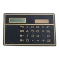 thumbnail image 1 of Card Calculator Thin Credit Card Size Solar Calculator Portable 8 Digit Display Lightweight ABS For Home School Use Solar Desk Calculator, 1 of 6