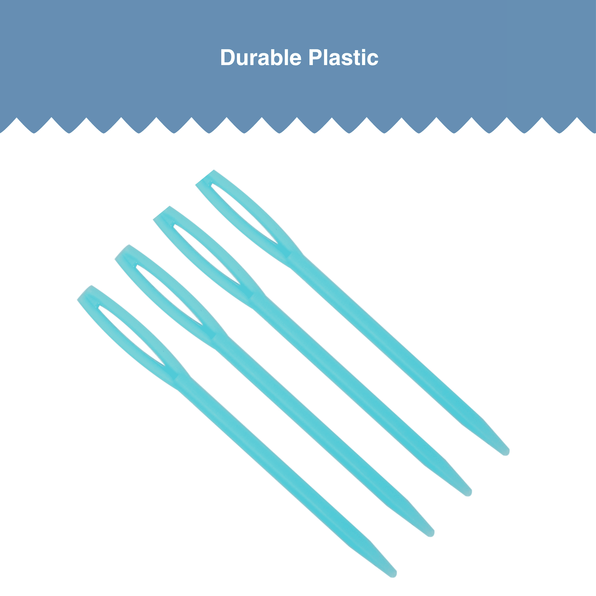 Hello Hobby Plastic Yarn Needles, 2.75 in, 4-Piece Set