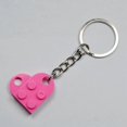 thumbnail image 4 of "Heart Keyring Keychain Made Bricks Perfect Valentine's Day Gift Best", 4 of 5