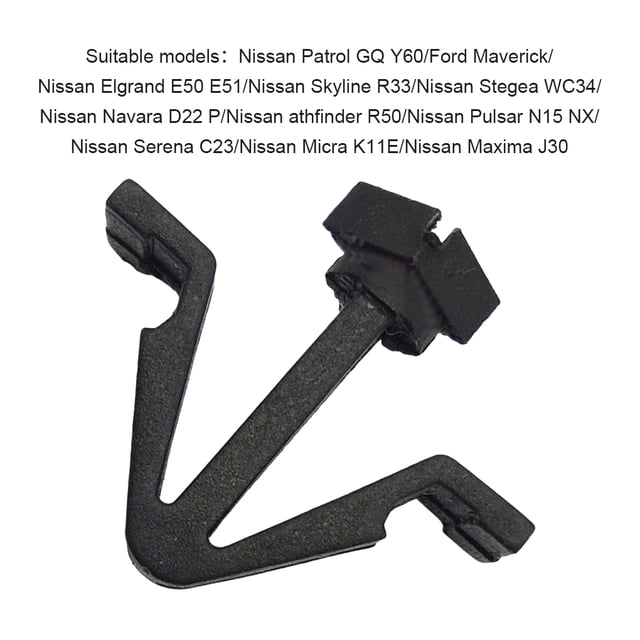 100 Pieces/Set Plastic Car Front Grille Clip Removable Upgrading Repairing Upgrading Repairing Grill Clips Accessories Replacement for Patrol GQ Y60
