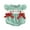 Green, variant on Spewahor Infant Baby Girls Christmas Plaid Romper 0 3 6 12 18 Months Tree Santa Embroidery Flying Sleeve Round Neck Jumpsuit