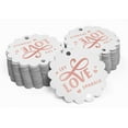 thumbnail image 2 of Inkdotpot Real Rose Gold Foil Let Love Sparkle Wedding Tags Favor Hang Paper Tags 100 Pieces, 2 of 6