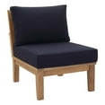 thumbnail image 3 of Modway Marina 2 Piece Outdoor Patio Teak Set in Natural Navy, 3 of 4