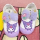 thumbnail image 1 of Sanrioed My Melody Cinnamoroll Kuromi-zapatos de lona con lazo de felpa para niños, zapatillas Kawaii cómodas de suela suave, informales, lindas, 1 of 3