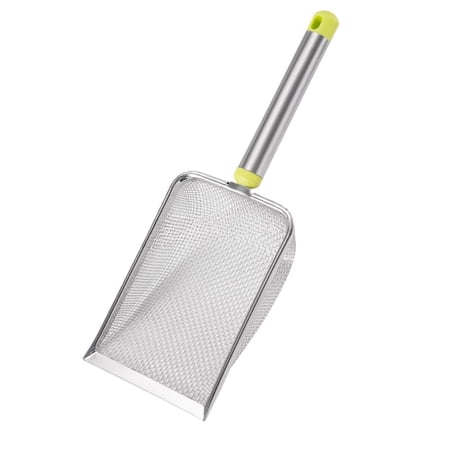 Pet Waste Shovel Long Handle Steel Metal Shovel Litter Filter Pet Tool Garbage Cleaning Sand Supplies
