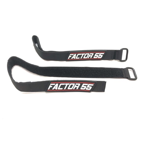 Factor 55 Multi Purpose Strap 00071-2 Strap Wrap; 20 Inch X 1 Inch; Hook and Loop Fasten; Black; Set of 2