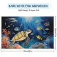 thumbnail image 2 of Ocean World Turtle Microfiber Beach Towel Lightweight 63''x32'' Oversized Extra Large Towels Quick Dry for Travel Pool Yoga Gym Sports Accessories Vacation Essential, 2 of 7