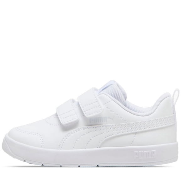Tenis Puma Courtflex V3 V PS para Niños 17 A 21.5 397642-02 blanco 21