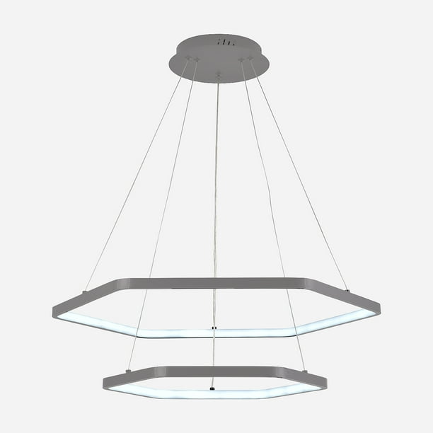 Lámpara DECO Tipo Candil Colgante Led Plateada Luxica Lighting 6166 C