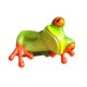 thumbnail image 2 of Adorno de ranas de resina divertida, figurita de rana Animal, artesanías decorativas para Monitor de ordenador, escritorio, decoración del hogar y jardín, regalo, 2 of 6
