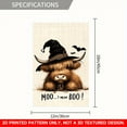 thumbnail image 6 of 1 PC, 2D Flat/ Garden flag, late-night silent design pattern, 18x12 inches (45x30cm), fashionable 2D pattern, autumn Thanksgiving, Halloween garden flag, home, outdoor, courtyard, lawn, garden, holid, 6 of 6