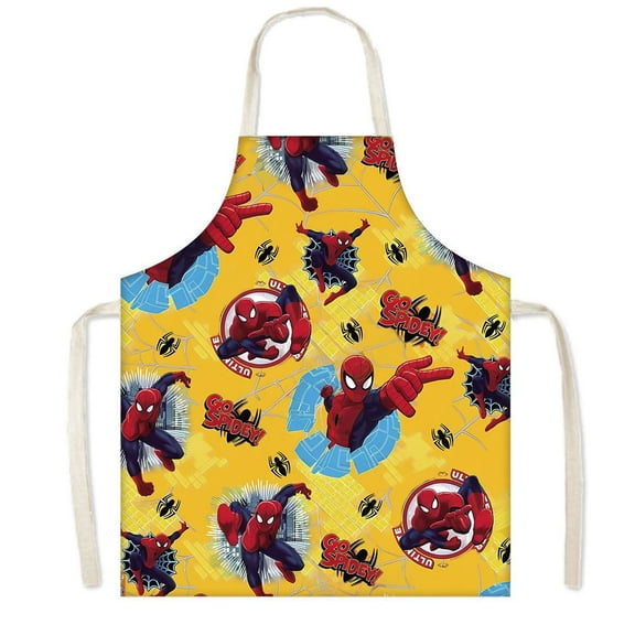 Spider-man America Chef Aprons Adjustable, BBQ Waterproof & Oil-Proof Aprons  Cute Gifts  75x65cm