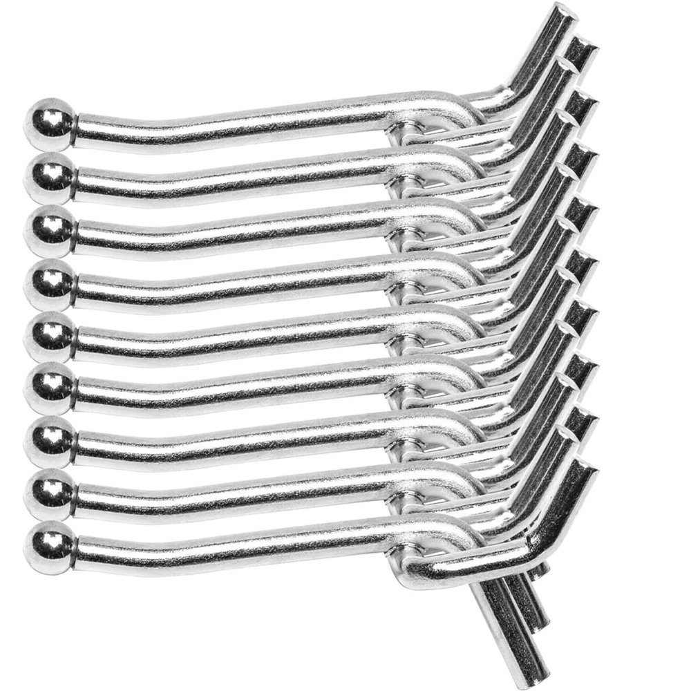 Heavy Duty Metal Peg Board Shelving Hooks 30Lbs 3/16", 4.76 mm wire 2