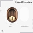 thumbnail image 3 of Shopkeepers Bell for Door Opening, Business Magnetic Attached Door Chime, Entry Alert Chime, Store Wardrobe Decor Office Wall Ornament, 3 of 6