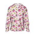 thumbnail image 2 of Lsque Strawberry And Cheery UPF 50+ Lightweight Sun Protection Men's Women's Long Sleeve Shirt, Hoodie Performance -X-Large, 2 of 9