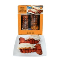 Sam's Choice Frozen Wild Caught Cold Water Lobster Tails with Butter, 9 oz Box Contains lobster, milk.