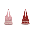 thumbnail image 1 of Mujeres Bolsas Crochet Verano Bag Hombro Punto Gran Capacidad () Rosa, 1 of 8