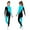 Light Blue, variant on iixpin Girls' Gymnastics Leotards Sports Activewear Full Body Long Sleeve Unitard Catsuit Athletic Dance Bodysuit Red 12