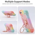 thumbnail image 6 of Case Compatible with iPhone 6 Plus/6S Plus ,iPhone 7 Plus /iPhone 8 Plus, 5.5 Inch with Ring Stand, Heavy-Duty Military Grade Shockproof Phone Cover (Rainbow Pink), 6 of 6